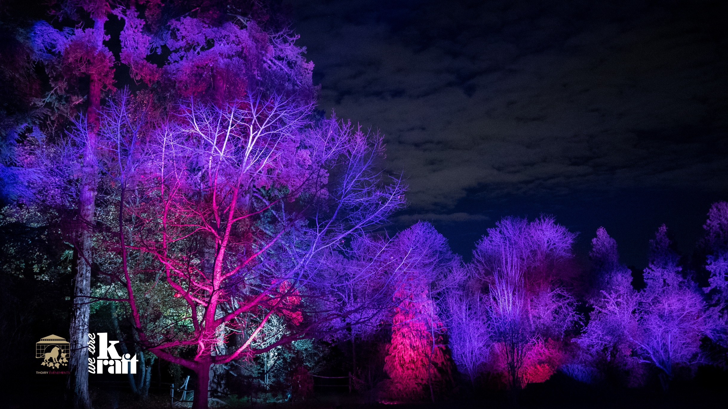 Mise en lumière du parc du chateau et du zoo de Thoiry par We Are Kraft