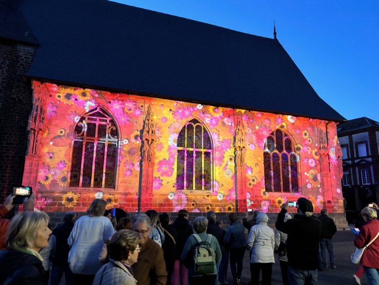 Mapping vidéo festival Pierres en Lumières à L’Aigle